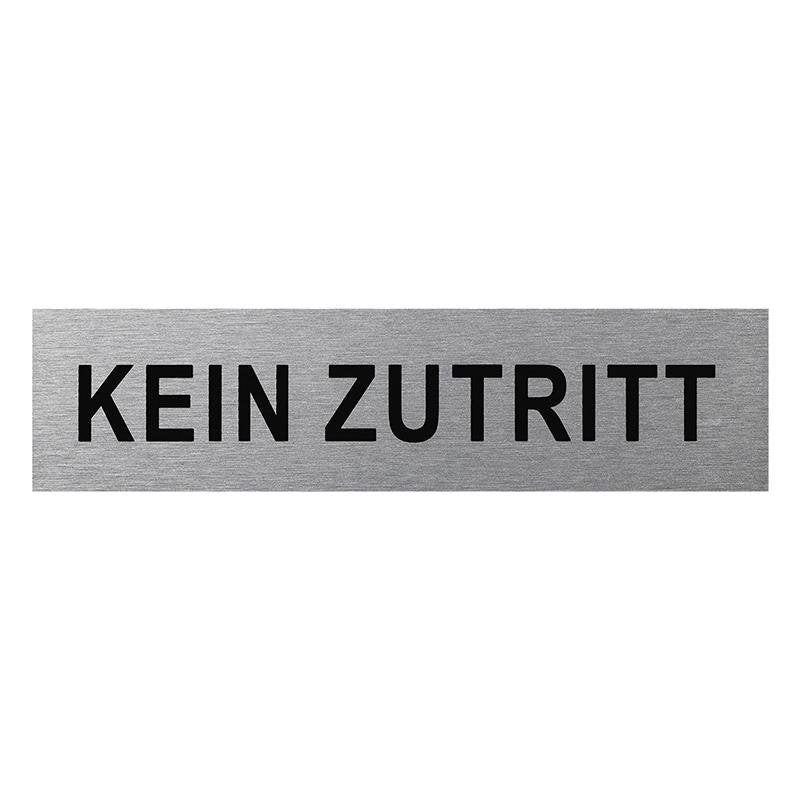 Aluminium T Rschild Kein Zutritt 160x40mm