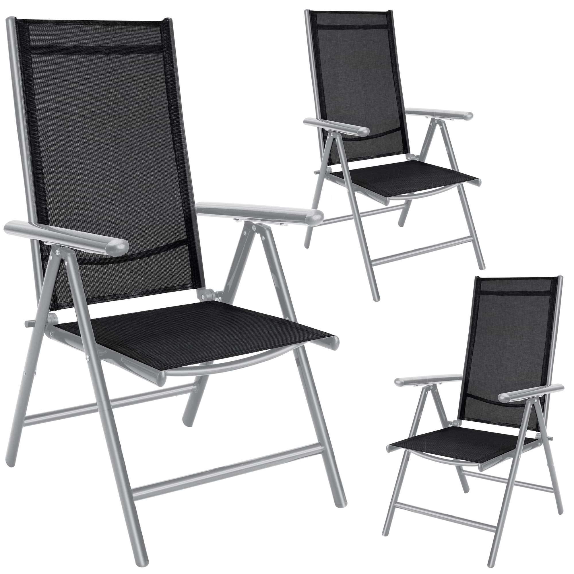 Gartenstuhl Bern 3 Teiliges Set Silber Aluminium
