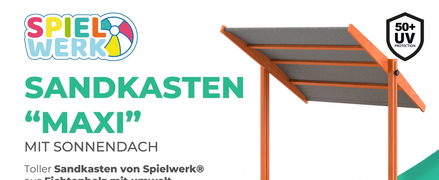 Sandkasten Max 120x120cm Uv Schutz 50