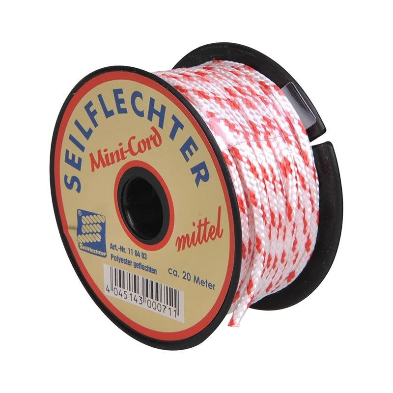 Minicord Polyester 3mm 20m Geflochten Sortiert