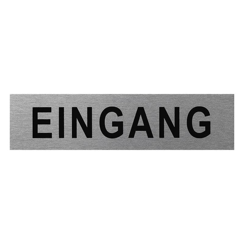 Aluminium T Rschild Eingang 160x40mm