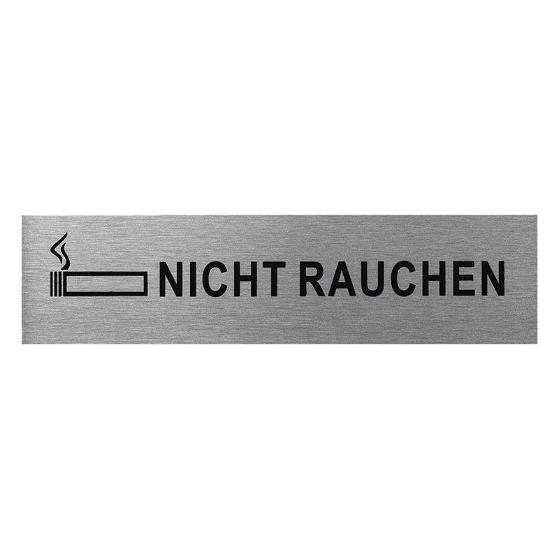 Aluminium T Rschilder Nicht Rauchen 160x40mm