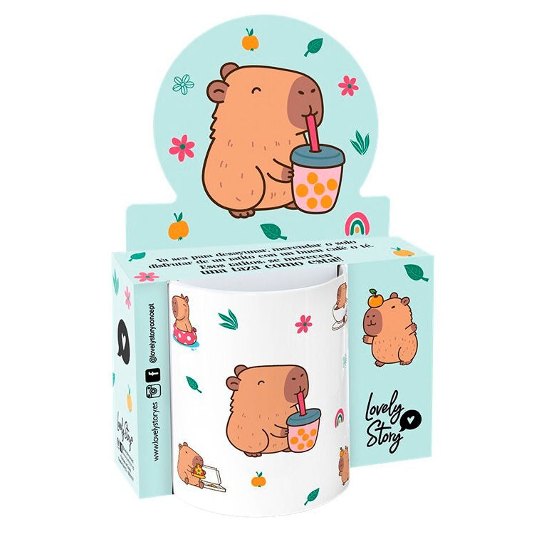 Bubble Tea Becher 330 Ml Capybara Design Perfekt F R Getr Nke