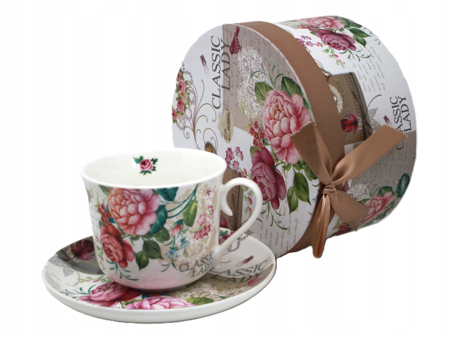 Porzellantasse Mit Untertasse Als Geschenk