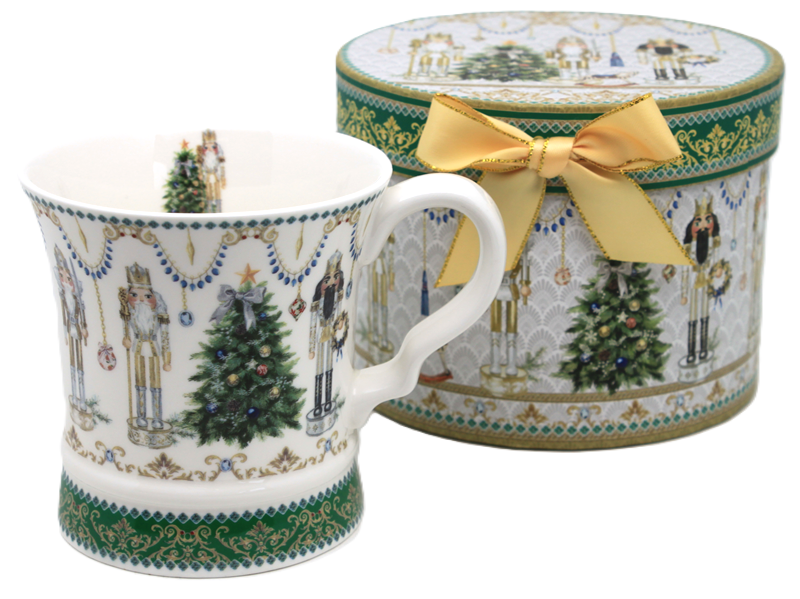 320 Ml Weihnachtstasse Aus Porzellan Mit Nussknackermotiv In Einer Dekorativen Schachtel