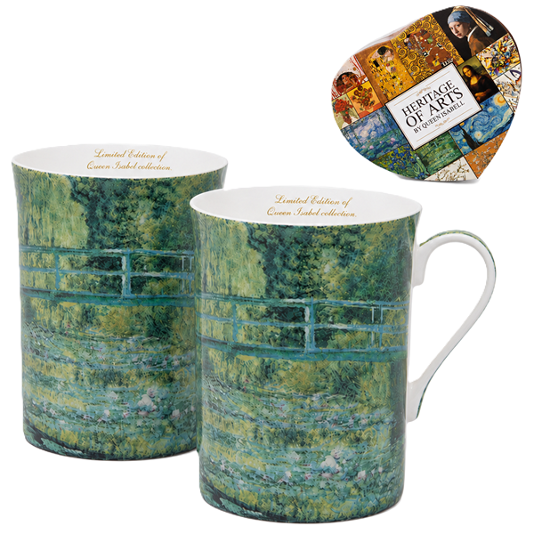 Claude Monet „die Brücke Über Den Teich“ Tassenset 300 Ml Geschenk Für Königin Isabella