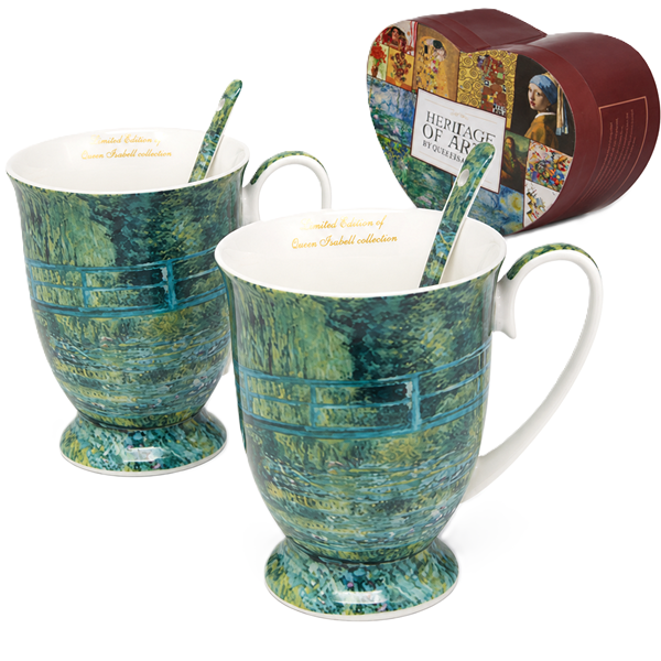 Claude Monet „die Brücke Über Den Teich“-tassenset 300 Ml, Geschenk Von Königin Isabella