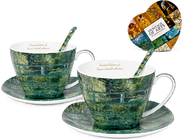 Claude Monet „brücke Über Den Teich“ Tassenset 250 Ml Geschenk Für Königin Isabella