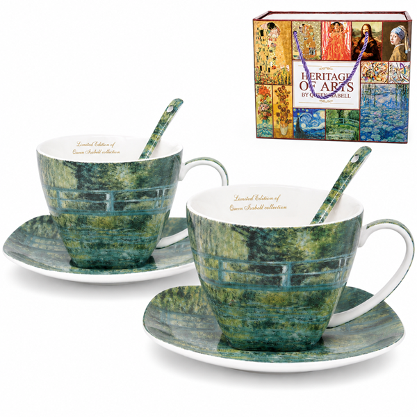 Claude Monet „brücke Über Den Teich“ Tassenset 250 Ml Geschenk Queen Isabell