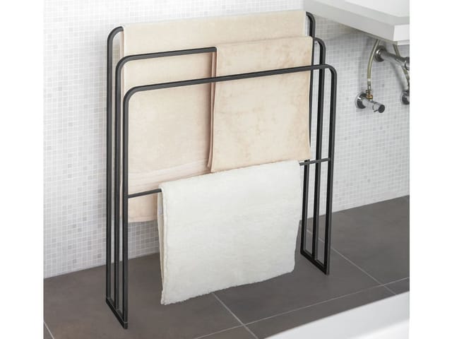 Yamazaki Tower Handtuchhalter Schwarz 70x81 Cm