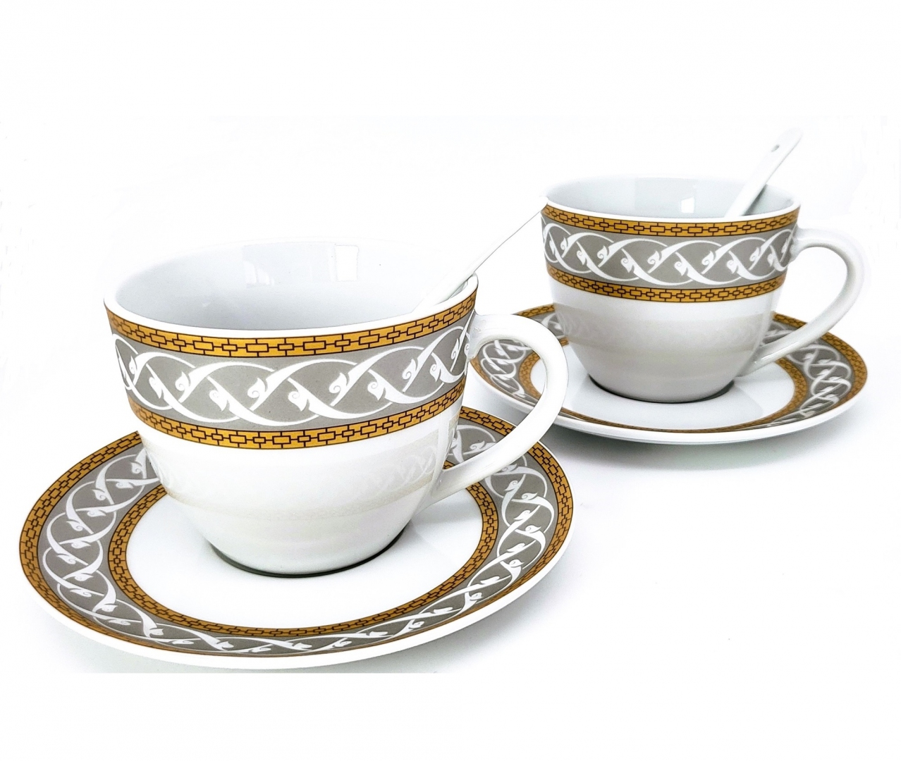 Ein Elegantes Tassenset Für Kaffee Oder Tee Als Geschenk