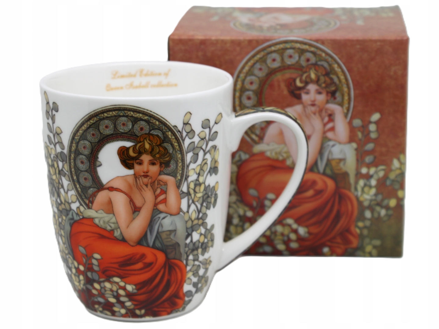 Großer, Exklusiver Becher In Einer Geschenkbox, 400 Ml, Alfons Mucha – Topas