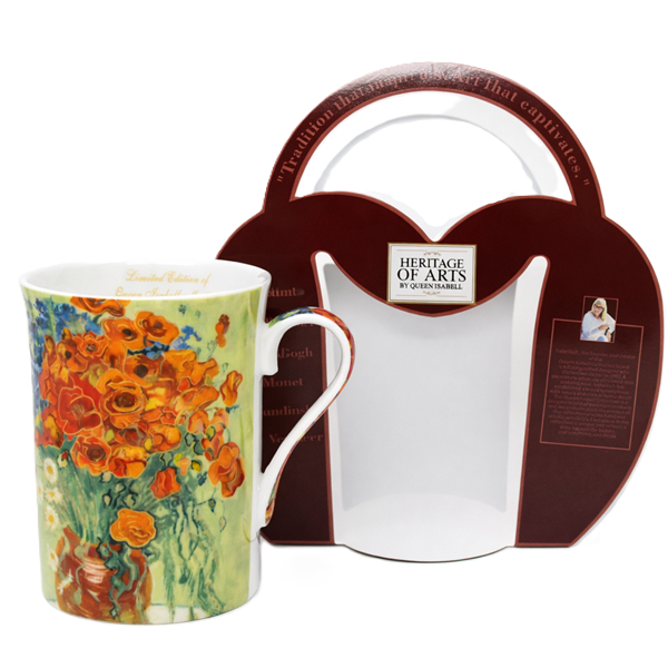 Porzellantasse 290 Ml „mohnblumen“ – Vincent Van Gogh Als Geschenk