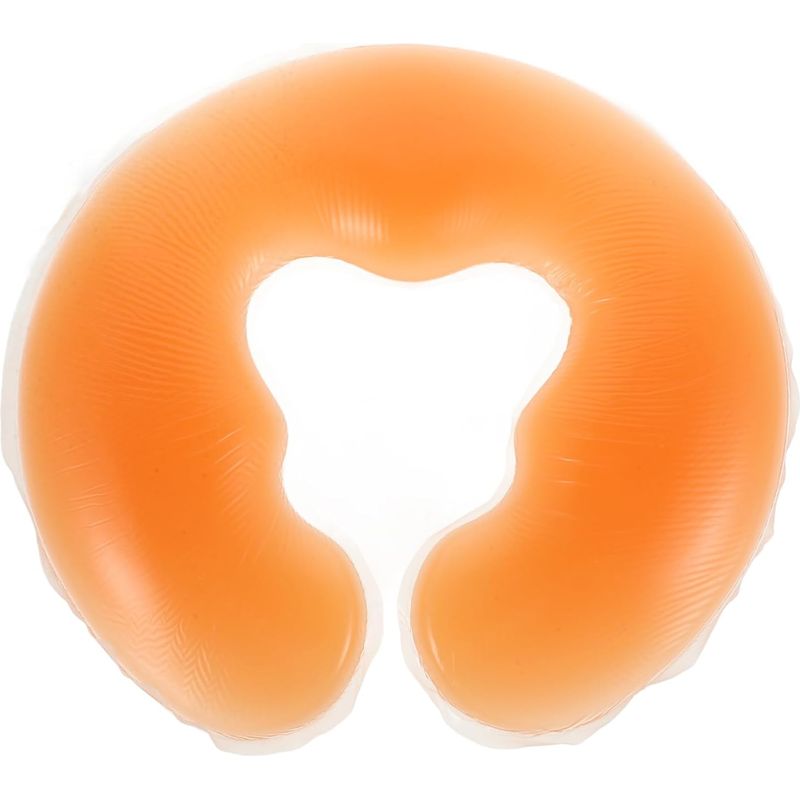 U-förmiges Silikon-spa-kissen – Gel-gesichtsauflage Für Massagen (nackt)