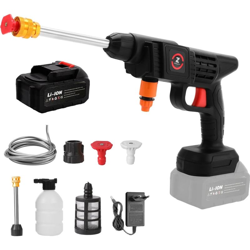 Makita 200w 50bar Hochdruckreiniger, Akku-spritzpistole Mit 10-zellen-akku