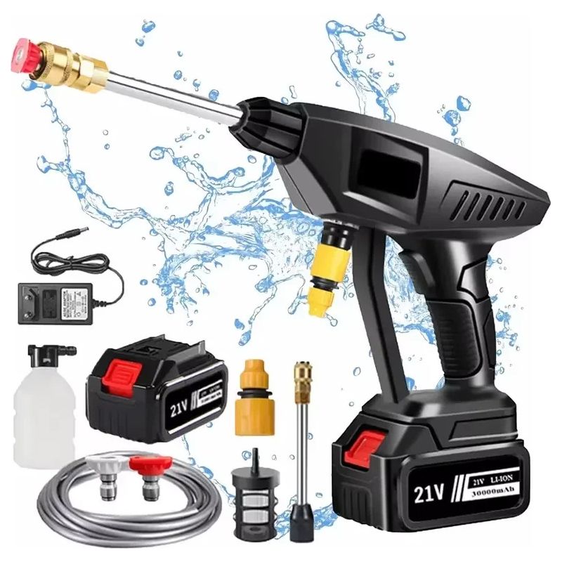 Makita Akku-hochdruckreiniger, Reiniger, Wasserentduftspender, Gartenreiniger, Bücherreiniger, 18-v-akku, 30000 Mah, 60 Bar, Inklusive 1 Akku
