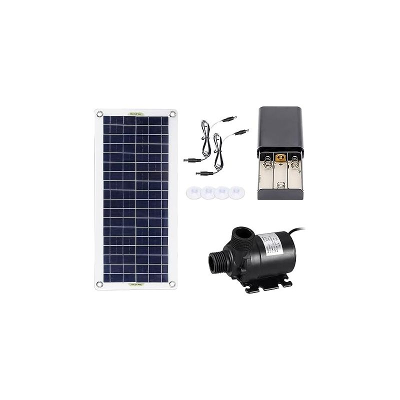 50w 800l/h Solar-teichpumpen-set, Bürstenlose Solarwasserpumpe, Ultraleiser Tauchmotor Für Fischteiche Und Gartenbrunnen