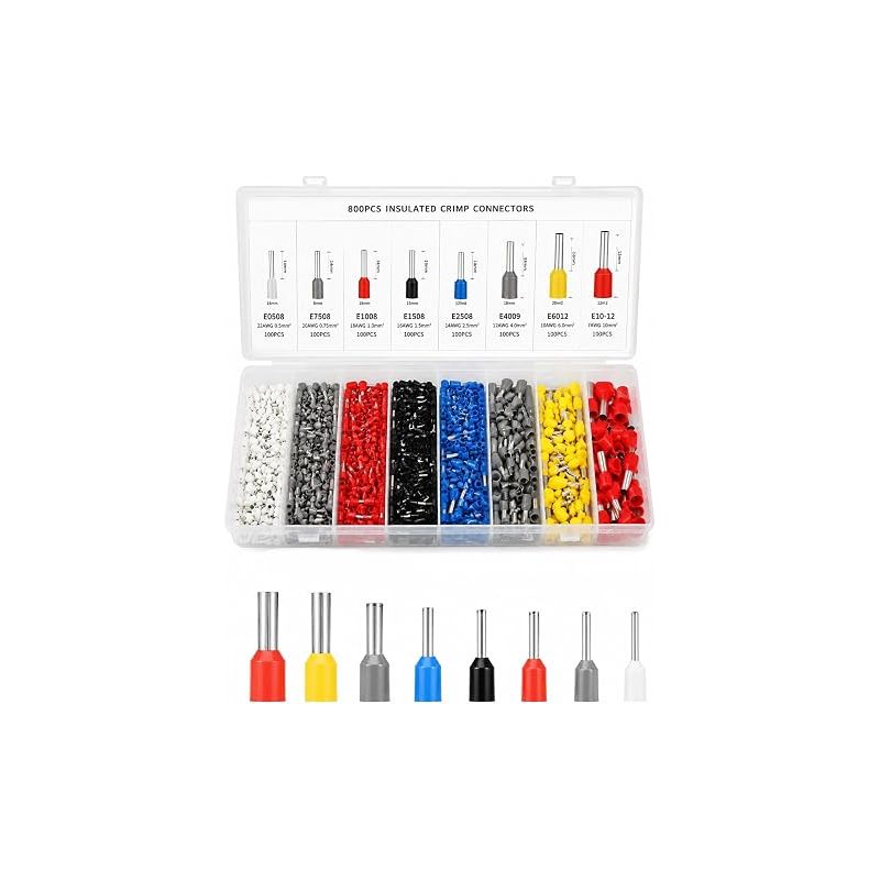 Elektrische Crimp-anschlüsse, 0,5–10 Mm² Isolierte Elektrische Klemmen Mit Verbindern, Crimpzange Und Aufbewahrungsbox, Isolierte Verbinder Für Drähte