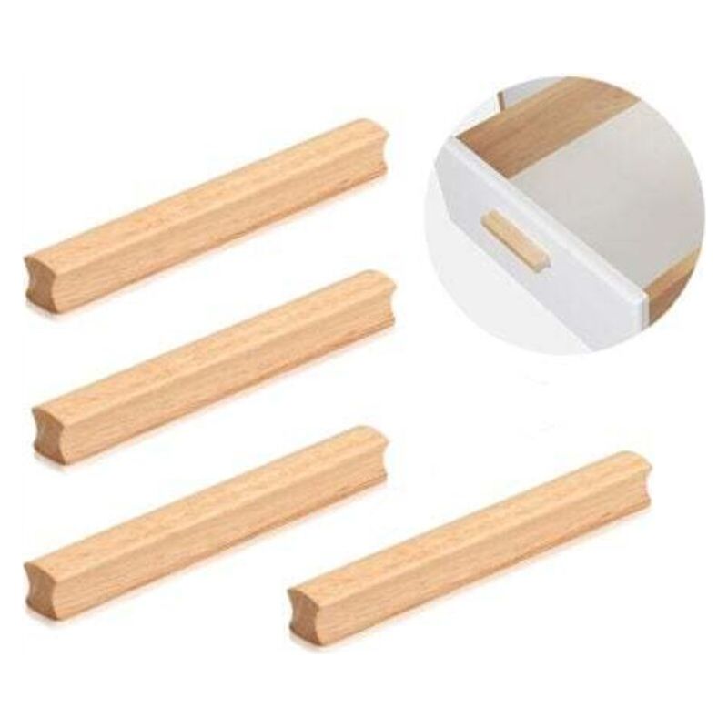 Stück Holzmöbelgriffe, Holzschrankgriffe, 128 Mm Lochabstand, Universelle Holzküchengriffe Für Schränke