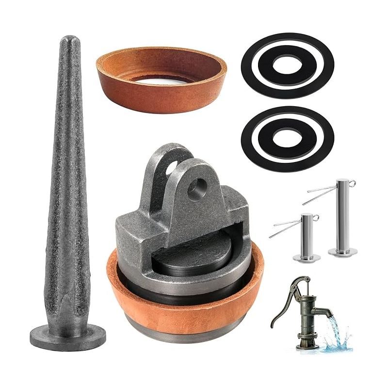 Ersatzkolben Für Armpumpen Typ 75 Mit Nasenbohrventil-schraubensatz, Ledermanschette, Dichtungsring, Handpumpendichtung Für Gartenwasserpumpen, Pumpendichtung
