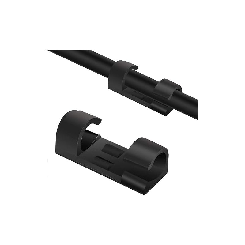 Kabelclips, Kabelaufbewahrungsclips, Selbstklebende Kabelclips Zur Kabelorganisation In Haus Oder Büro, Schwarz