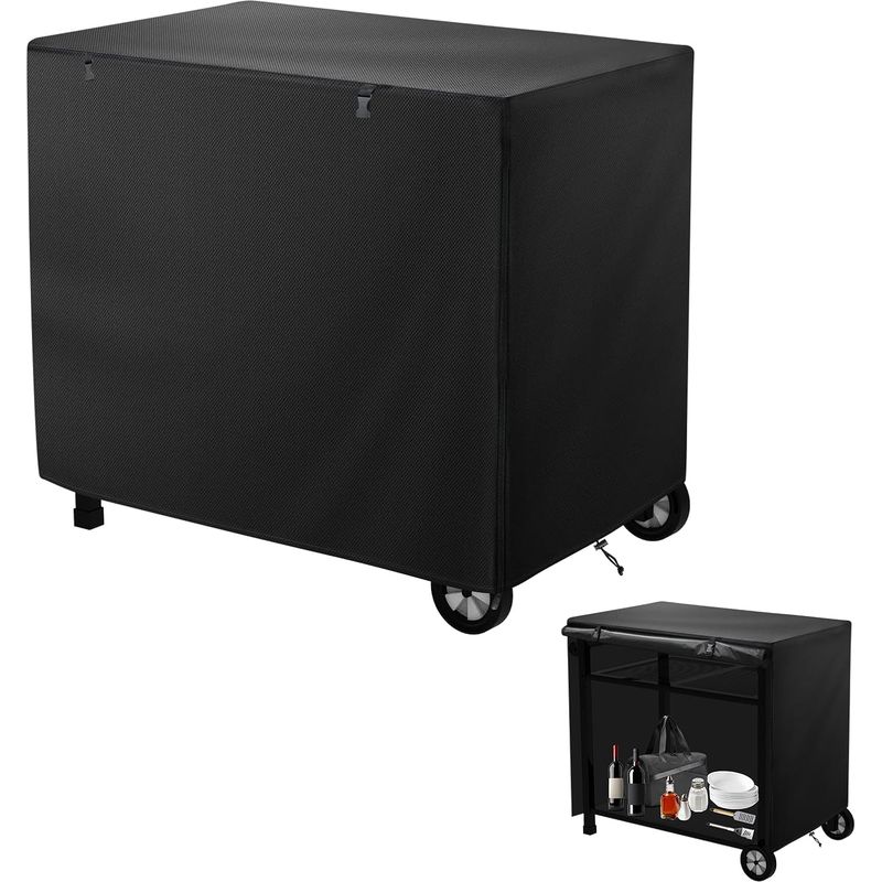 Schutzhülle Für Beistelltisch Im Außenbereich, 100 X 80 X 60 Cm, Wasserdichte Abdeckung Für Servierwagen, Grillwagen Für Terrasse, Pizzaofen
