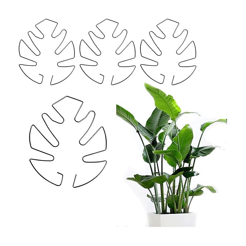 Monstera-pflanzenständer Für Blumentöpfe, Monstera-ständer-set, Monstera-stab Mit Blattdesign, Pflanzenstütze Für Zimmerpflanzen