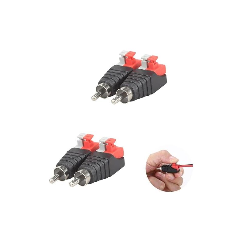 Rca-stecker-adapter-presse, Rca-stecker Auf Av-federpresse Für Audio-lautsprecher, Lautsprecheradapter