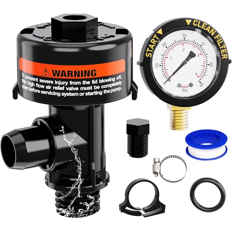 Manuelle Entgasungssuppe Von Pentair 98209800 – Mit Manometer – Langlebig