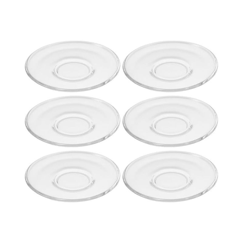 Dekorative Untertassen Aus Klarglas Für Teetassen, Kaffee, Restaurants, Teestuben, 9 Cm (3,54 Zoll) – Geschenkidee