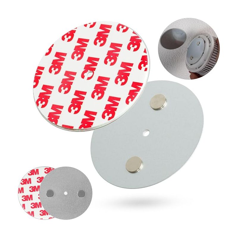 Magnetische Halterung Für Rauchmelder, Durchmesser 70 Mm, Zum Kleben Oder Verschrauben, Mit Klebepad Für Co-melder, Halterung Für Feuermelder