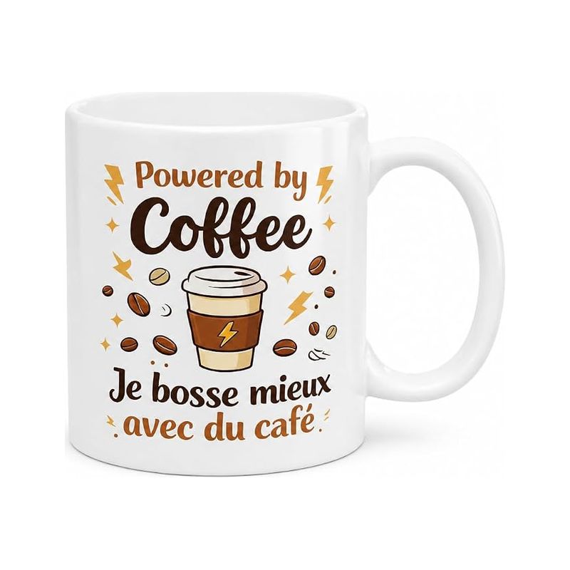 Weißer Keramikbecher/tasse – Spülmaschinen- Und Mikrowellengeeignet