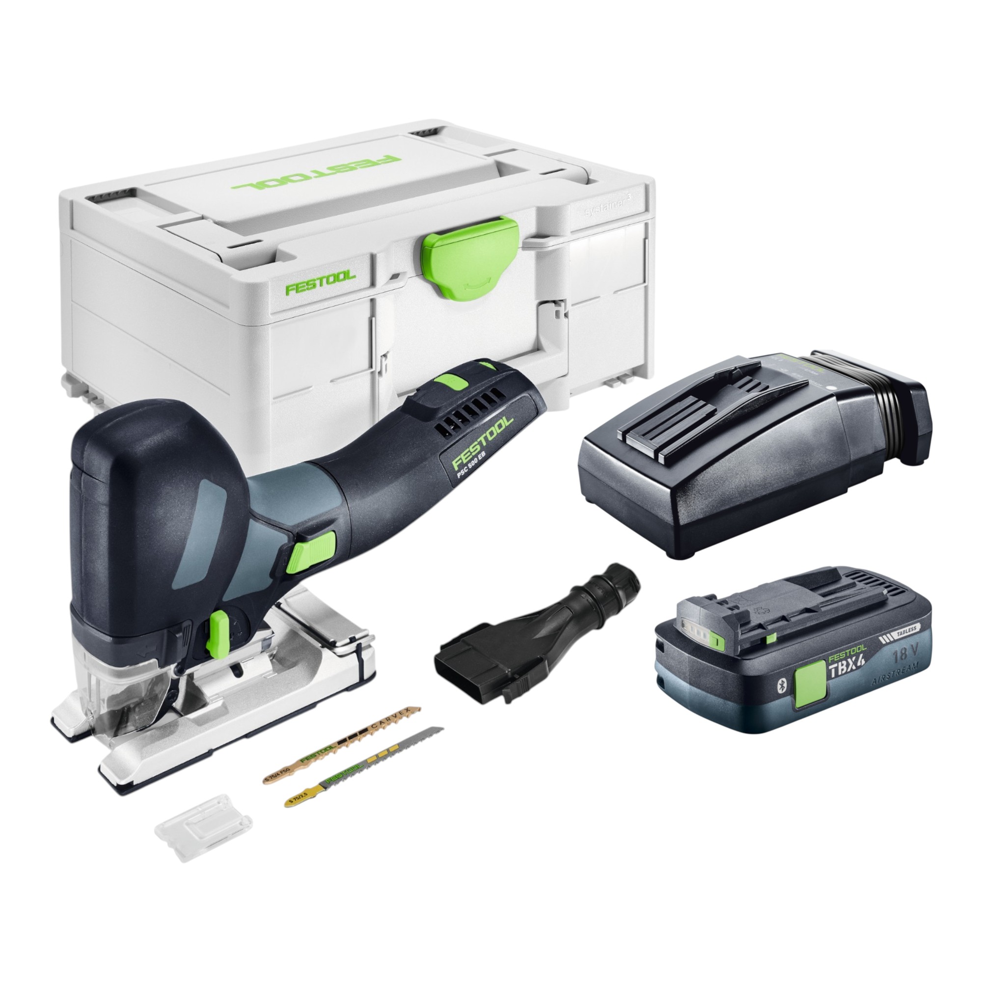 Festool Psc 500 Eb-basic Akku Pendelstichsäge 18 V 120 Mm + 1x Akku 4,0 Ah + Ladegerät + Systainer