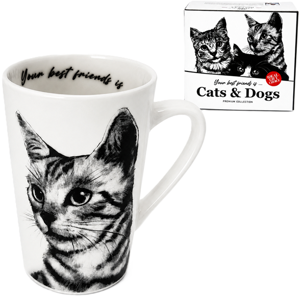 Porzellantasse Katze 400ml Königin Isabell Geschenk Für Katzenliebhaber Premium