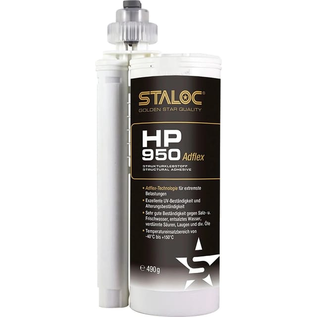 Staloc - Hp-950 Strukturklebstoff 10:1 490ml Anthrazit, + Mischer