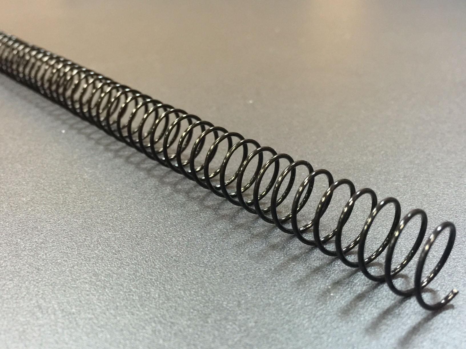 Yosan Schwarze Metallspirale 22 Mm (teilung 64 5.1) 100 Stück