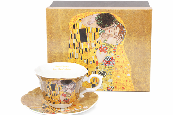 250-ml-porzellantasse In Geschenkverpackung, Kollektion „klimt Kiss