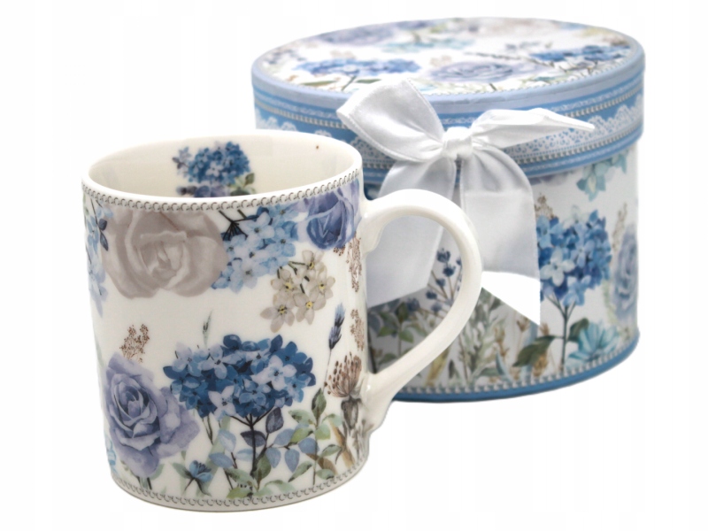 Porzellanbecher Aus Der Hortensia-kollektion – Perfekt Als Geschenk In Einer Dekorativen Schachtel