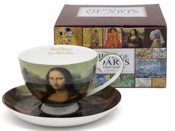Mona Lisa Porzellantasse Und Untertassen - Geschenkset