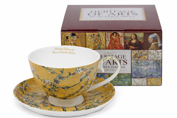 Van Gogh Mandelporzellan-tasse Mit Untertasse, 250 Ml, Als Geschenk