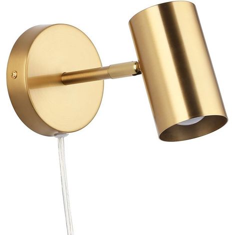 Verstellbare Innen-wandleuchte Mit Einstellbarem Aluminiumschirm, 1,4 M Kabel Mit Integriertem Schalter, Kompatibel Mit E27-lampe – Modell Barcelona Led