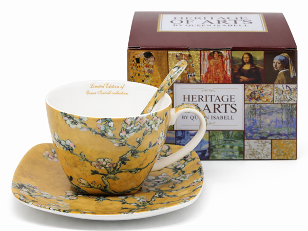 Van Gogh Mandelporzellantasse Mit Untertasse Und Löffel 250 Ml