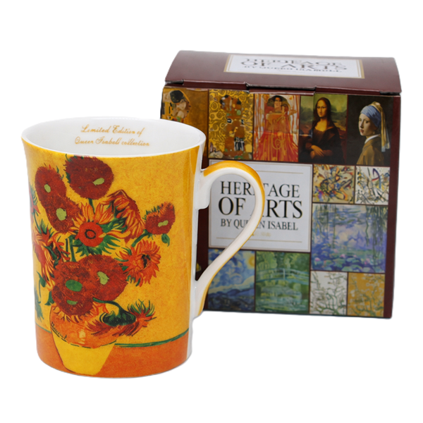 Porzellantasse Mit Sonnenblumenmotiv Von Vincent Van Gogh, Luxuriöses Geschenk
