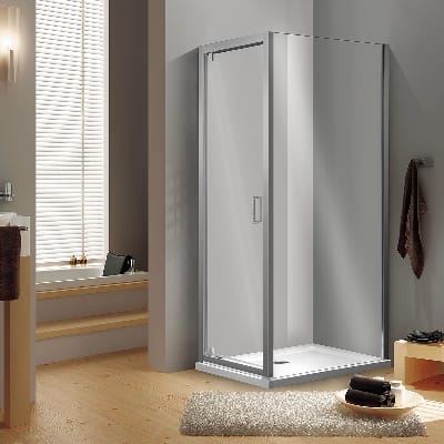 Dianhydro - Drehbare Duschtür Aus Kristall – Essential Line – 78–82 Cm – Öffnung 58,5 Cm