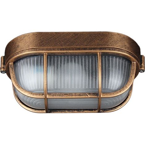 Applique Murale Rétro Ovale Style Bateau Hublot, Intérieur Ou Extérieur, Culot E27 – Delkevic