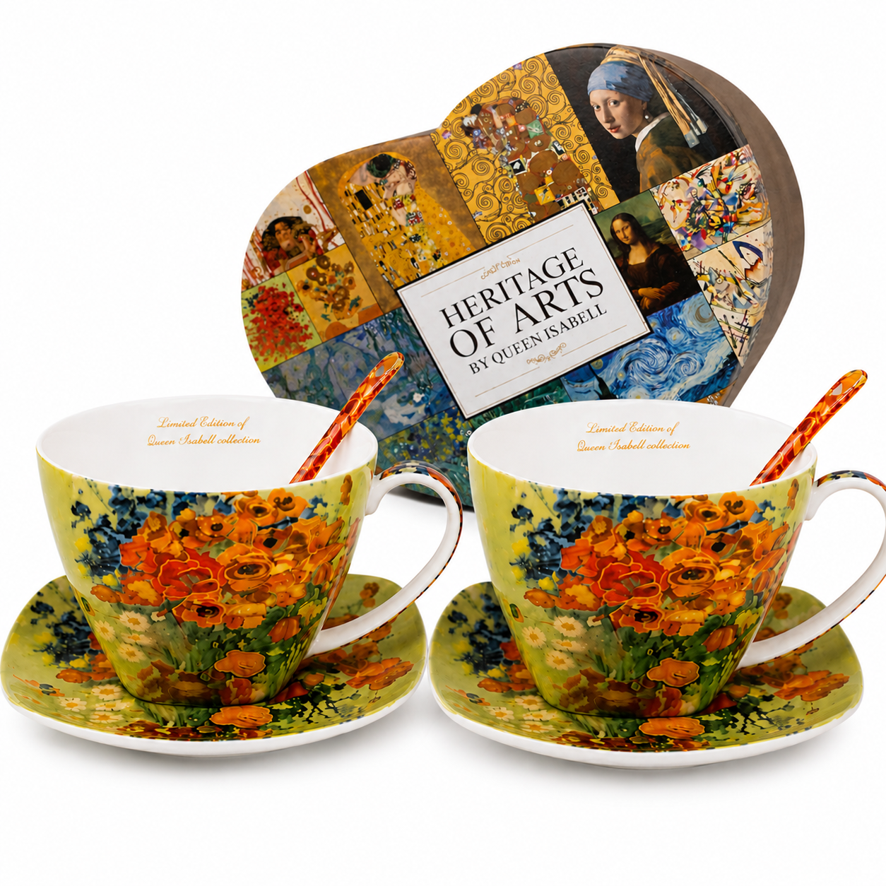 Porzellantassen „mohnblumen“ – Geschenk Von Vincent Van Gogh, 2er-set