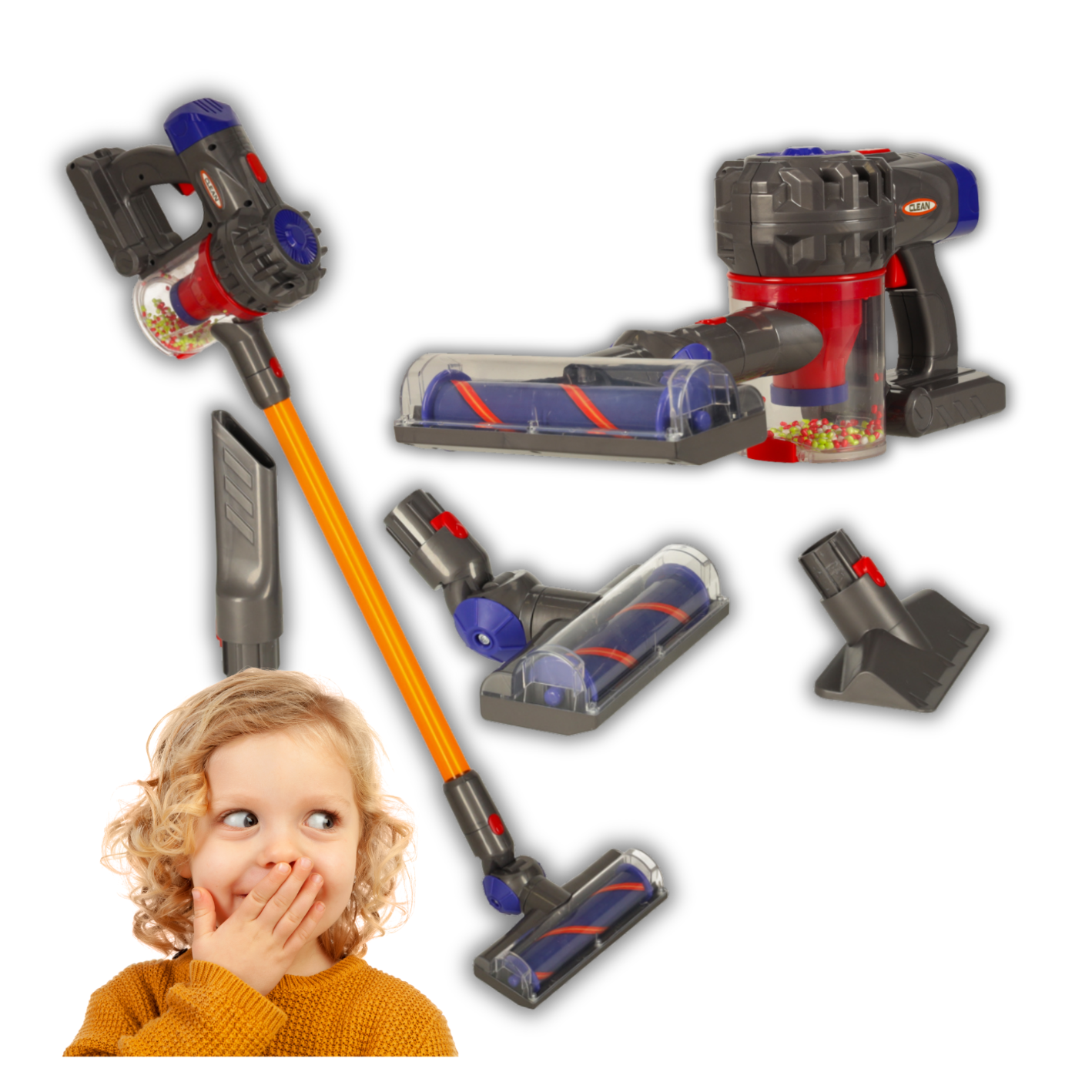 Akku-staubsauger-set Für Kinder Mit Sound