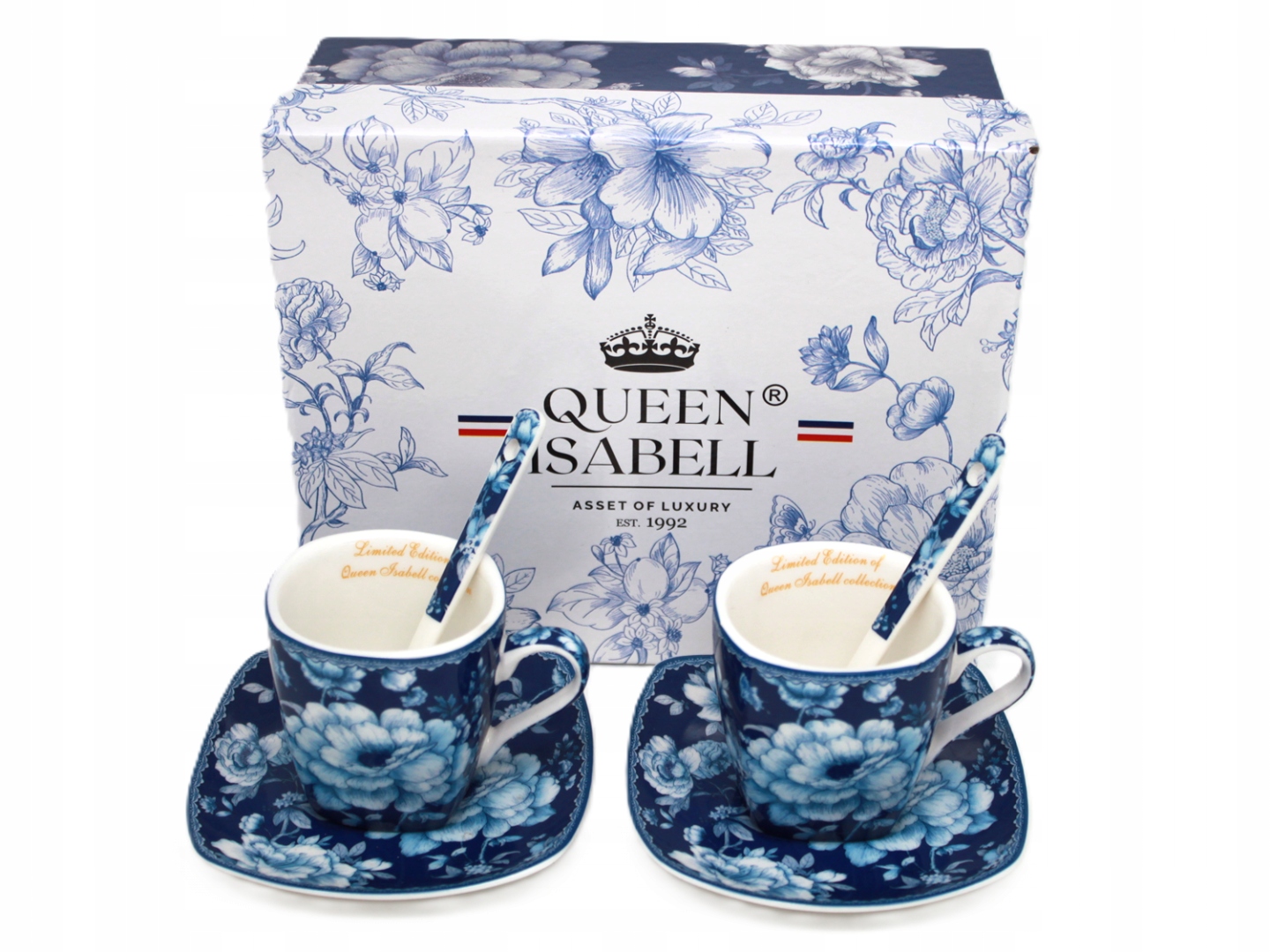 Geschenkset Mit 80-ml-espressotassen – Kollektion Kobaltrose