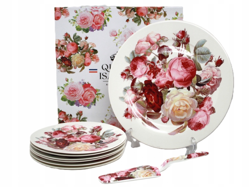Porzellanteller-set Mit Spatel In Einer Schachtel, Kollektion Classic Rose