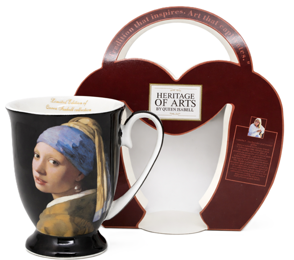 Vermeer-porzellanbecher „mädchen Mit Dem Perlenohrring“, 300 Ml, Luxus